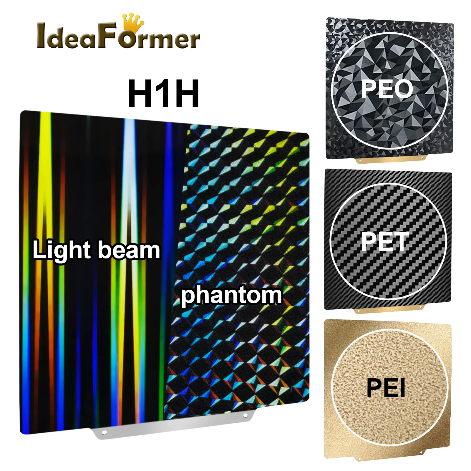 PEI PEO PET 빌드 플레이트, Bambu Lab X1 P1P H1H 빌드 플레이트, 220 235 257 310, Creality Ender 3 용 마그네틱 빌드 플레이트 title=PEI PEO PET 빌드 플레이트, Bambu Lab X1 P1P H1H 빌드 플레이트, 220 235 257 310, Creality Ender 3 용 마그네틱 빌드 플레이트 