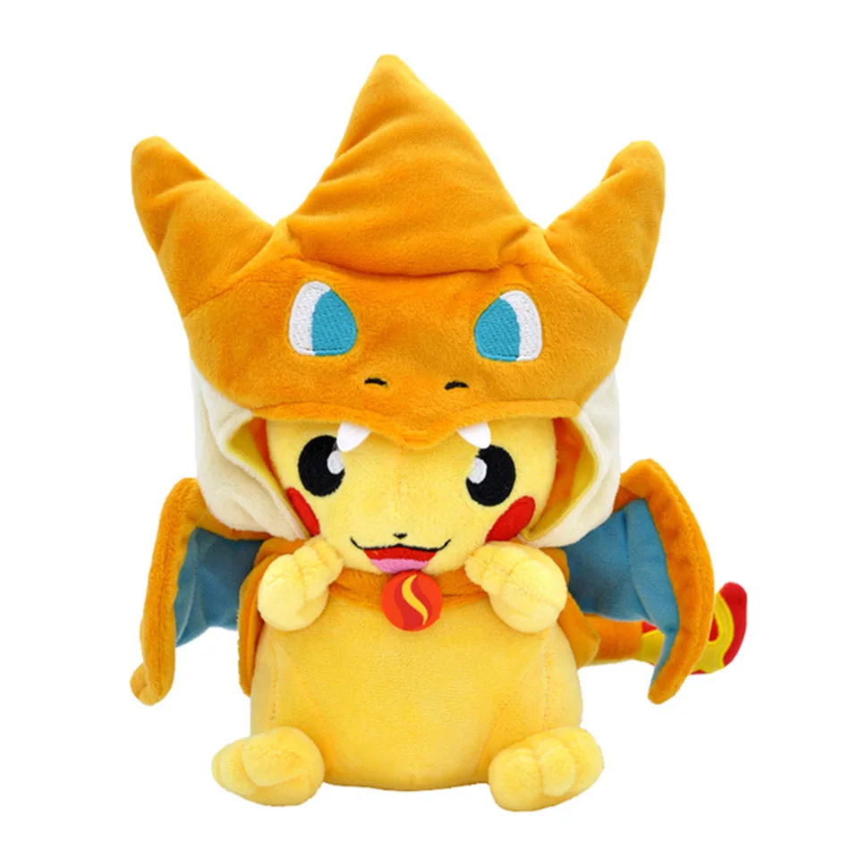 코스프레 포켓몬 플러시 장난감 인형 피카추 리자몽 X & Y 애니메이션 피규어, Eevee Steelix Squirtle snolax 플러시 어린이 선물