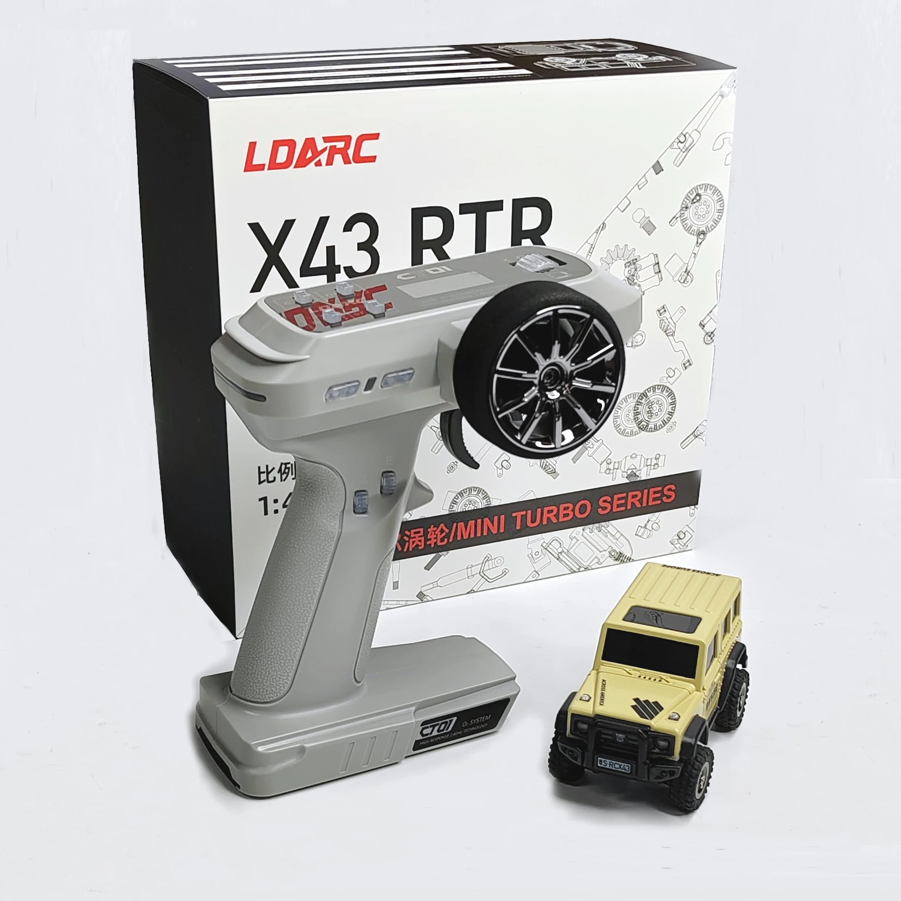 LDARC X43 RTR/BNR 1/43 크롤러 터보 RC카, 4WD 리모컨 미니 클라이밍 실내 레이싱 차량, 어린이 성인용 장난감 오프로더 title=LDARC X43 RTR/BNR 1/43 크롤러 터보 RC카, 4WD 리모컨 미니 클라이밍 실내 레이싱 차량, 어린이 성인용 장난감 오프로더 