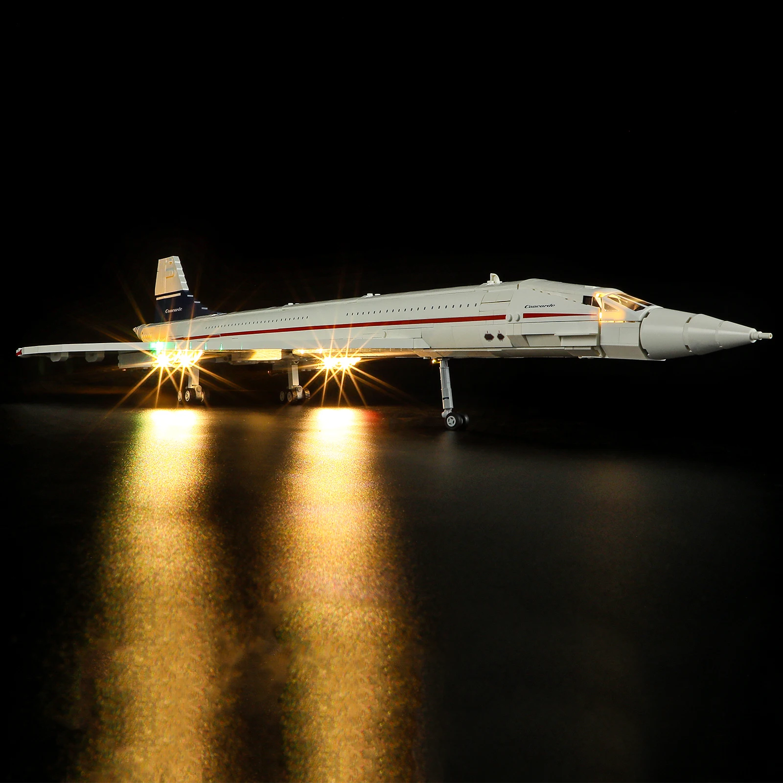 Hprosper 10318 콩코드 DIY 장식 램프, 5V LED 조명, 배터리 박스 포함 (레고 빌딩 블록 세트 미포함)