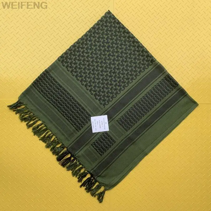 전술 아랍 Keffiyeh Shemagh 코튼 스카프, 겨울 숄, 목 워머 커버, 헤드 랩, 방풍, 하이킹, 캠핑 스카프, 남녀공용