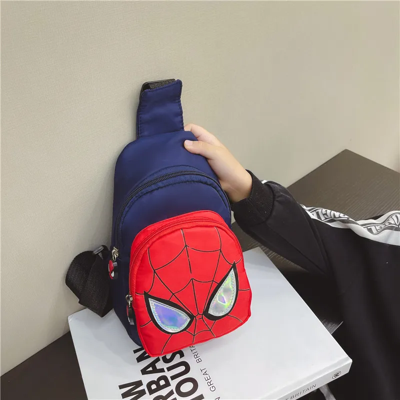 디즈니 마블 어린이 어깨 백팩 스파이더맨 패턴 대용량 가방, 캐주얼 학생 가방, 남아 여아, 신제품