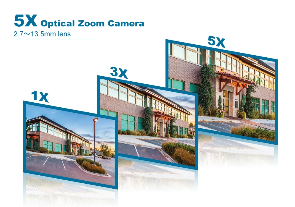 Anpviz 스마트 POE IP PTZ 카메라, 야외 보안, 5 배 줌 오디오 카메라, IR 30m, Danale 보안 보호, 사람 감지, 4k 8MP