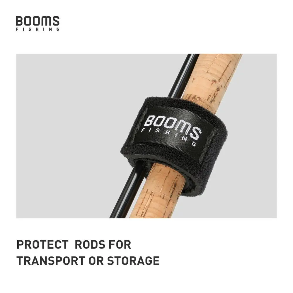 Booms Fishing RS3 루어 낚싯대 홀더 벨트 스트랩 로드 타이 멜빵 랩 낚시 태클 박스 도구 박스 액세서리, 낚시대 스트랩 낚시대 낚싯대 낚시대