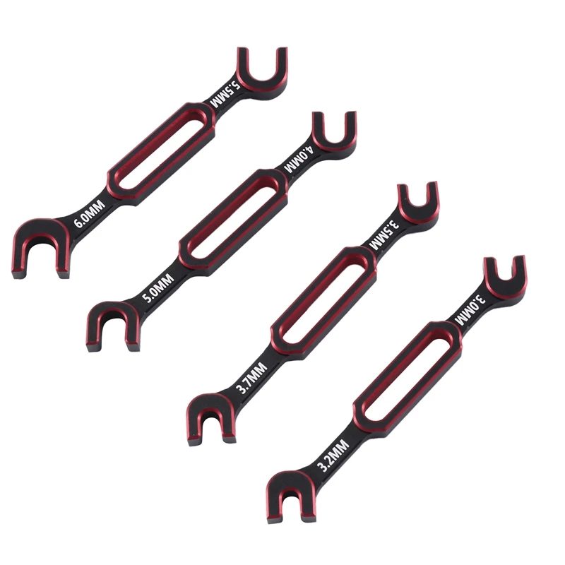 렌치 4 개 3/3.2/3.5/3.7/4/5/5.5/6Mm 턴버클 너트 볼 엔드 조인트 리무버, RC 자동차 드론 보트용 범용 도구