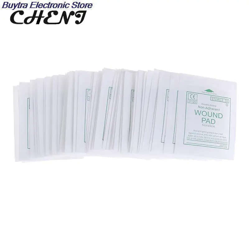 멸균 의료 거즈 패드, 상처 관리 용품, 면 응급 처치, 방수 상처 드레싱, 10 개, 50 개