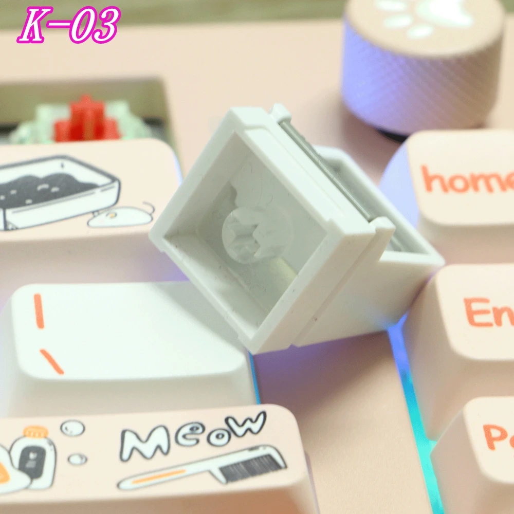 K-04 FC 키보드 키캡, 기계식 클래식 레트로, 귀여운 투명 버튼, 맞춤형 키캡, 3 인 1 키캡 기계식 키보드 키캡 포인트 키캡 키보드 키캡 K 03 키 캡 K 04 키 캡 K 01 키 캡