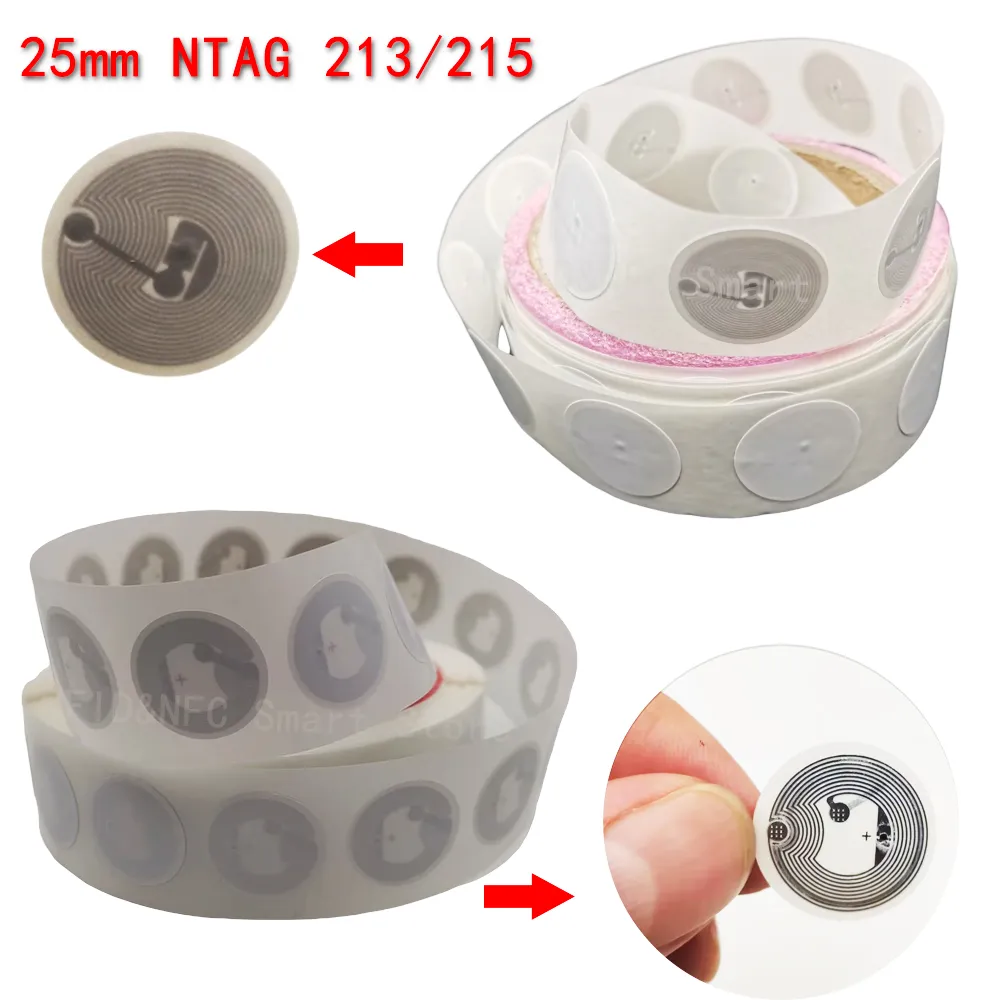 NFC 태그 NFC 스티커, NT/AG 213 215 216 RFID NFC 태그 스티커, NFC 휴대폰용 접착 라벨, Nt/ag213 Nt ag215, 100 개, 50 개, 10 개 title=NFC 태그 NFC 스티커, NT/AG 213 215 216 RFID NFC 태그 스티커, NFC 휴대폰용 접착 라벨, Nt/ag213 Nt ag215, 100 개, 50 개, 10 개 