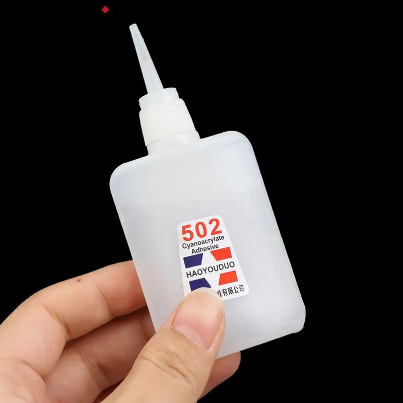 1 개 502 슈퍼 접착제, 빠른 건조 시아 노 아크릴 레이트 강한 접착제 빠른 본드 가죽 고무 금속 사무용품 빠른 접착제