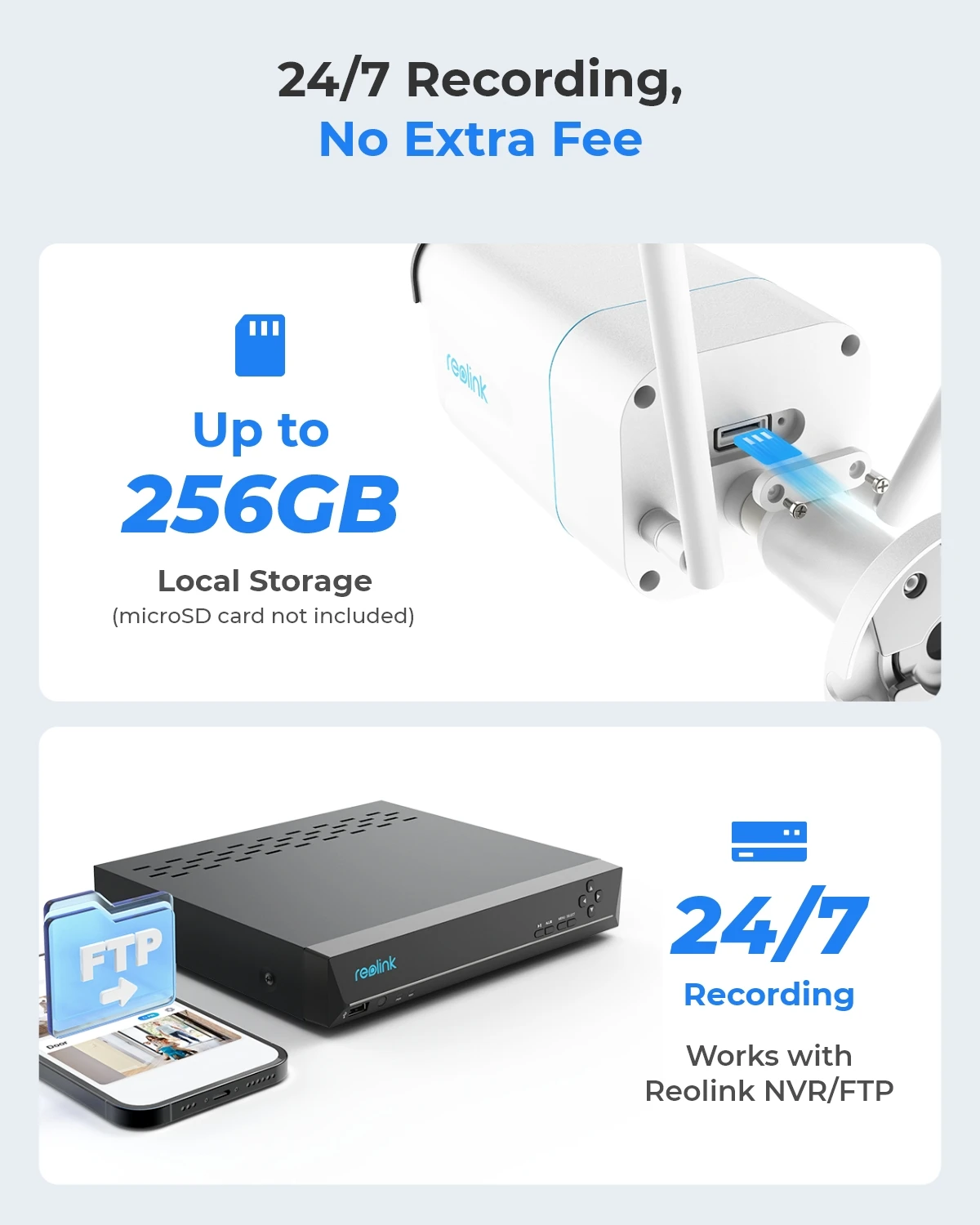 Reolink 4K 보안 카메라 스마트 감지 8MP Wi-Fi 6 기술 감시 카메라 Onvif 2.4G/5Ghz 무선 5MP 실외 IP 카메라