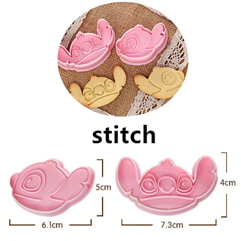디즈니 스티치 만화 커터, 케이크 쿠키 몰드 커터, 퐁당 베이킹 도구, 비스킷 만화 비스킷 몰드 베이킹 도구