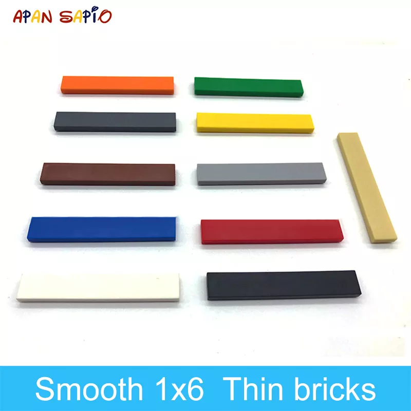 100pcs DIY 빌딩 블록 그림 벽돌 부드러운 1x6 11 색 교육 크리 에이 티브 크기 어린이를위한 브랜드 완구와 호환 가능 title=100pcs DIY 빌딩 블록 그림 벽돌 부드러운 1x6 11 색 교육 크리 에이 티브 크기 어린이를위한 브랜드 완구와 호환 가능 