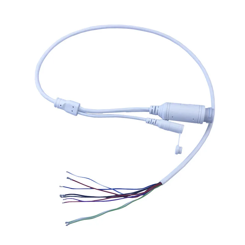 DC 오디오 IP 카메라 RJ45 케이블이 있는 48V ~ 12V PoE 케이블, CCTV IP 카메라 용 PoE 모듈 내장