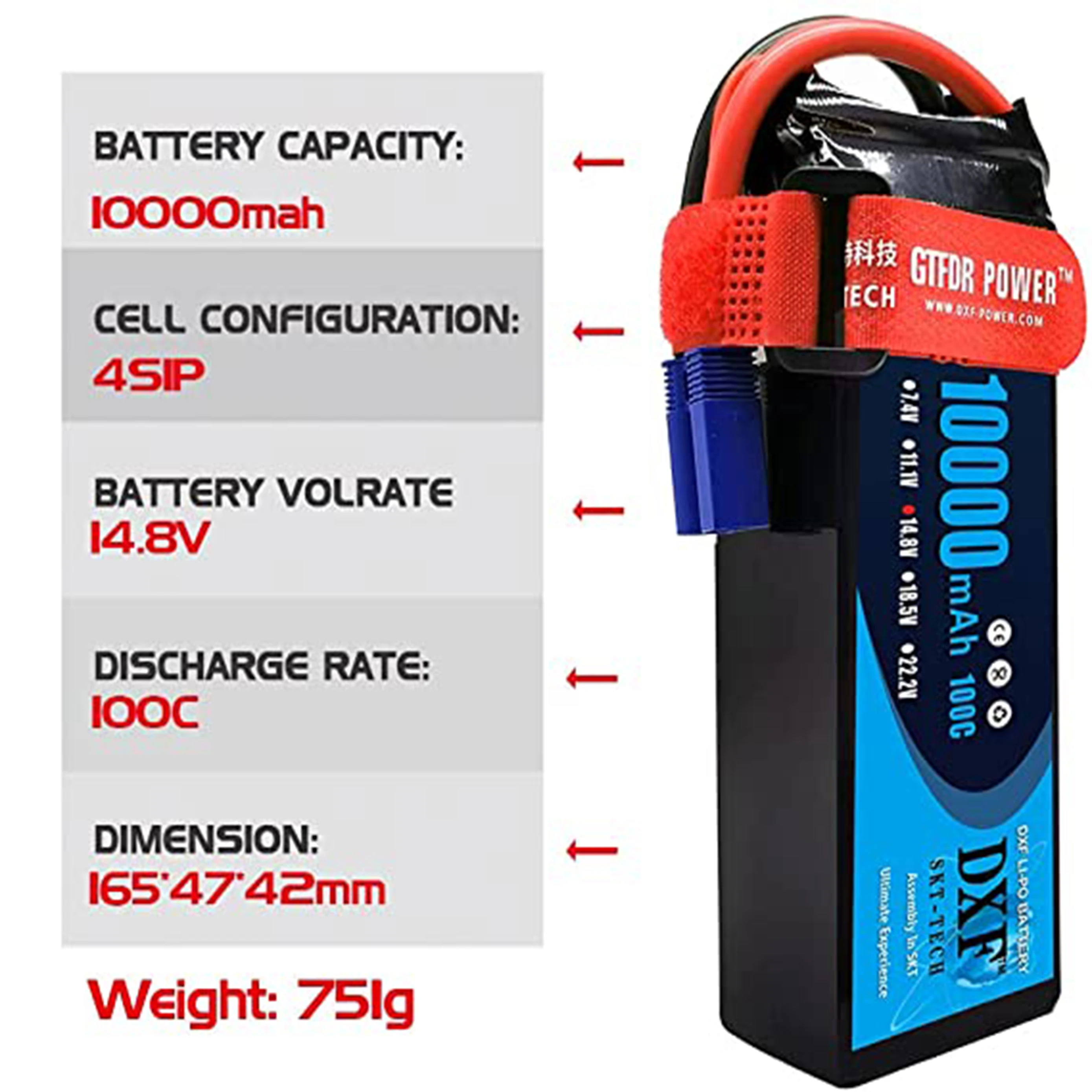 RC카용 DXF 배터리, Lipo 7.4V, 11.1V, 14.8V, 15.2V, 22.2V, 10000mah, 8400mah, 6500mah, 8000mah, 7000mah, 6200mah, 100C, 120C, 2S, 3S, 4S, 6S