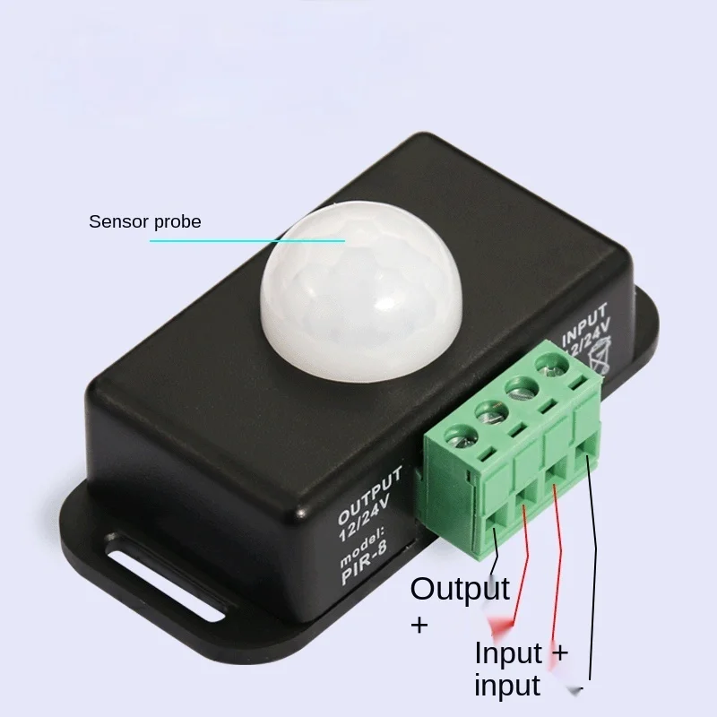 LED 라이트 스트립용 바디 적외선 PIR 모션 센서 스위치, 자동 적외선 PIR 모션 센서 타이머 스위치, DC 12V-24V