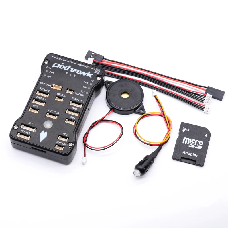 Pixhawk PX4 PIX 2.4.8 32 비트 비행 컨트롤러, 4G SD 안전 스위치, 버저, PPM, I2C, RC 쿼드콥터, 아두파일럿