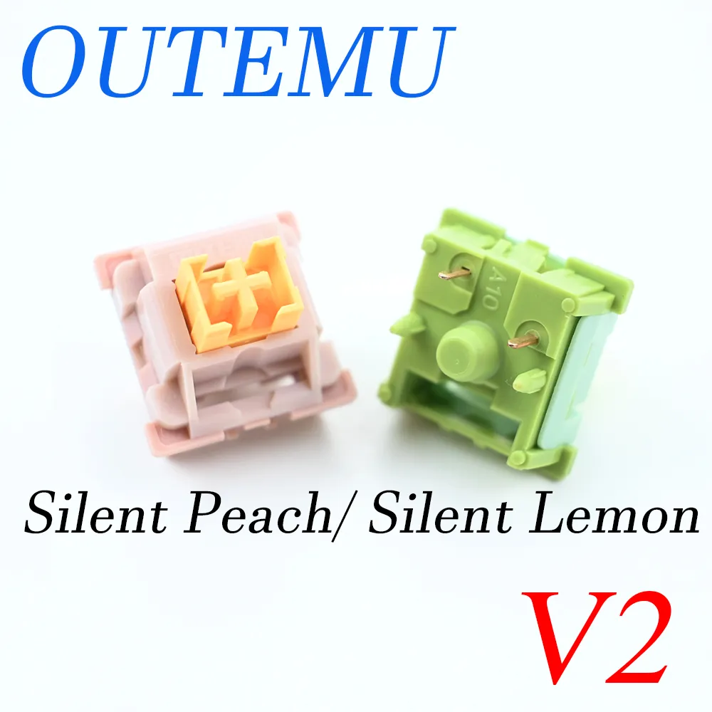 Outemu 기계식 키보드 스위치, 사일런트 피치 V2, 윤활유 업데이트, 사일런트 레몬 V2, 선형 촉각, 5 핀, 커스텀 핫스왑 DIY title=Outemu 기계식 키보드 스위치, 사일런트 피치 V2, 윤활유 업데이트, 사일런트 레몬 V2, 선형 촉각, 5 핀, 커스텀 핫스왑 DIY 
