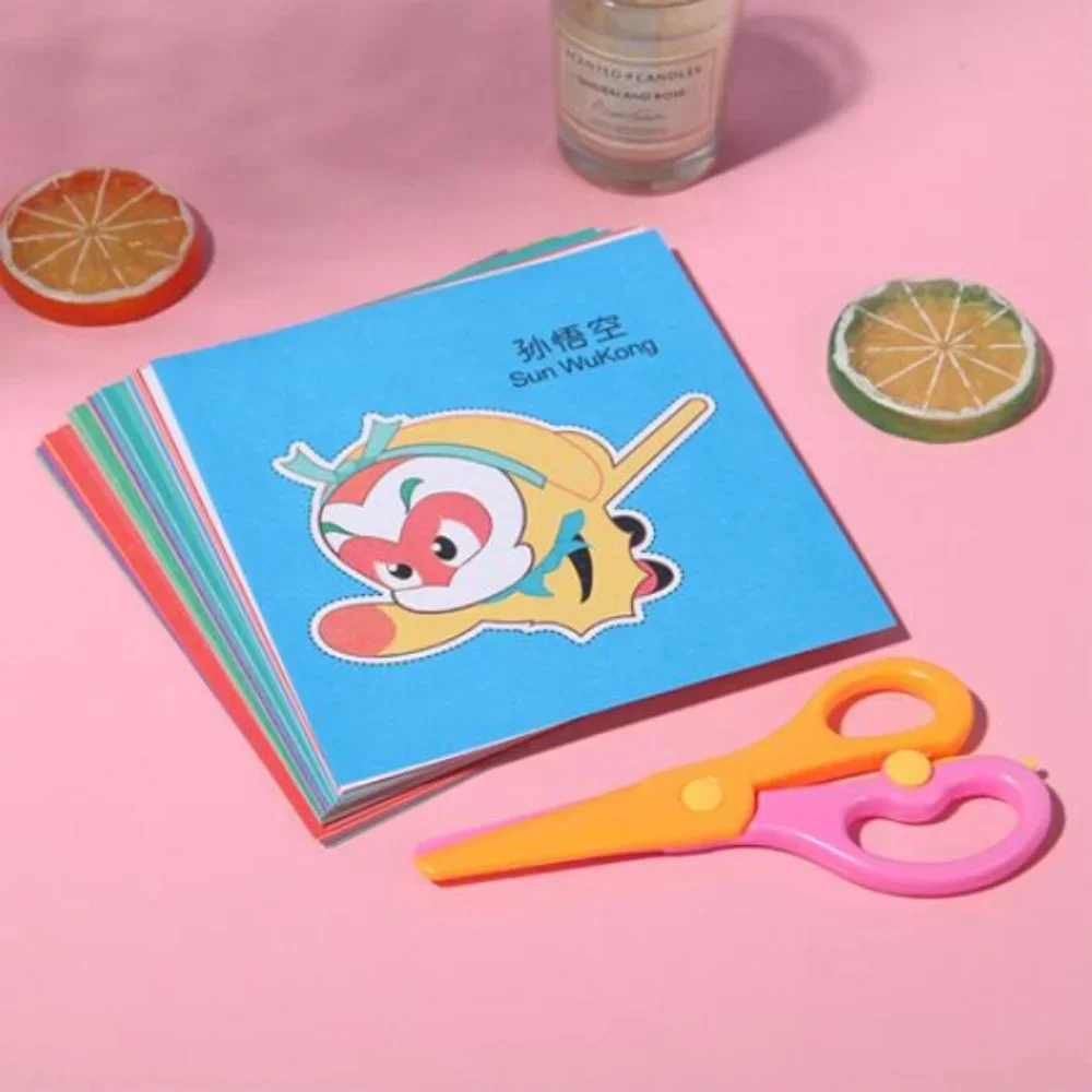 어린이 수제 종이 컷 책 공예 완구, DIY 어린이 공예, 만화 스크랩북 종이 장난감, 학습 장난감 선물, 48 개