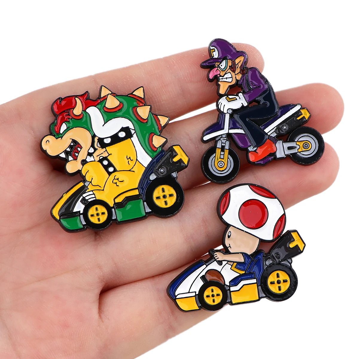 만화 에나멜 핀 게임 라펠 핀, 자동차 오토바이 배지, 귀여운 공룡 유령 브로치, 옷 가방 셔츠 액세서리 선물
