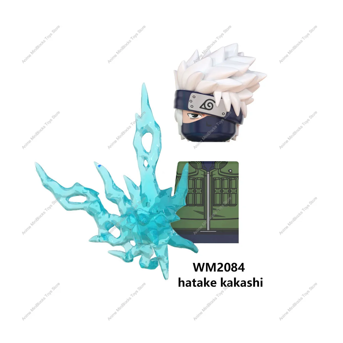 나루토 빌딩 블록 사스케 카카시 애니메이션 만화 미니 액션 피규어, 어린이 벽돌 장난감, WM6105, WM6106, WM6107, WM6108, KDL811