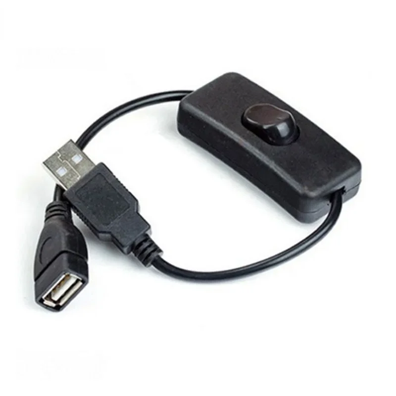 USB 램프용 연장 토글 케이블, 수-암 ON/OFF 케이블, USB 팬 전원 공급 장치 라인, 내구성 있는 핫 세일 어댑터, 28cm