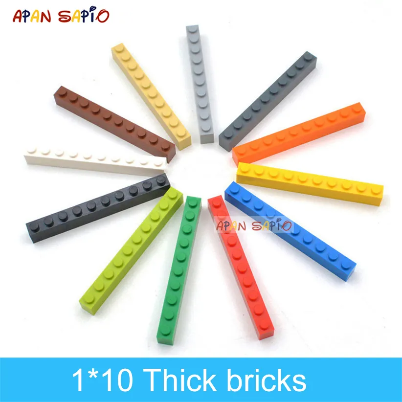 DIY 빌딩 블록 1x10 점 두꺼운 피규어 브릭 교육용 크리에이티브 사이즈, 어린이 브랜드 완구와 호환, 6111, 20 개 title=DIY 빌딩 블록 1x10 점 두꺼운 피규어 브릭 교육용 크리에이티브 사이즈, 어린이 브랜드 완구와 호환, 6111, 20 개 