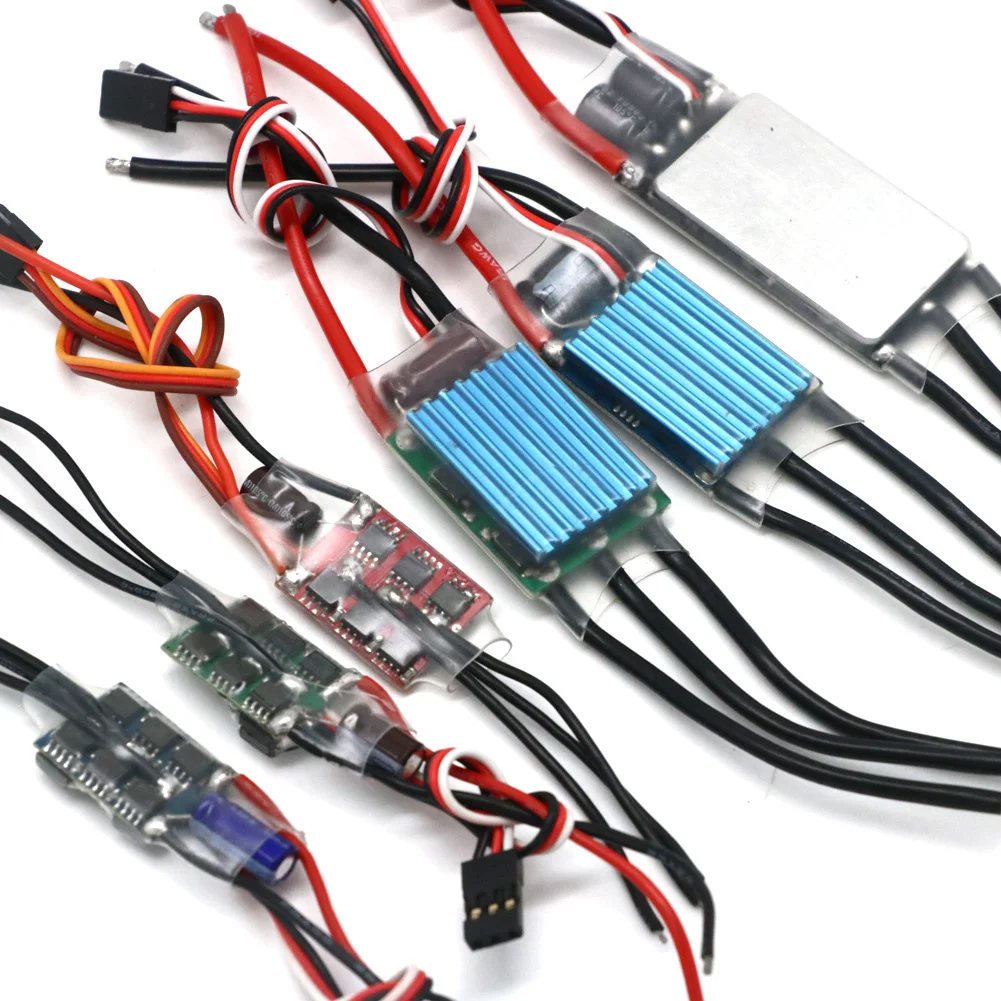 1pcs RC 2-3S ESC 6A 8A 10A 12A 15A 20A 30A 40A RC Multicopter 비행기 용 5V ubec가있는 전자 속도 컨트롤러 ESC