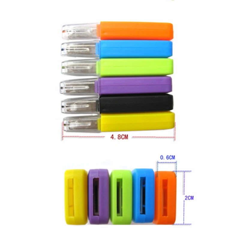 범용 마이크로 SD TF 카드 리더 USB 2.0 메모리 카드 어댑터 컴퓨터 노트북을위한 플래시 고속 카드 리더, 무작위 색상 읽기
