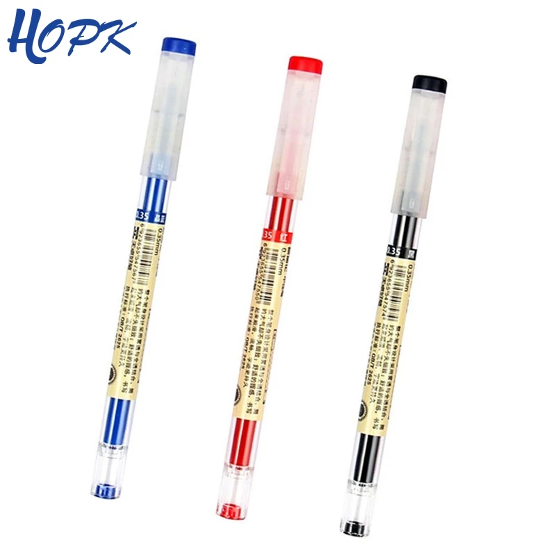 일본 볼펜 블랙 블루 잉크 펜, 학교 사무실 학생 시험 서명 펜, 필기 문구 용품, 0.35mm