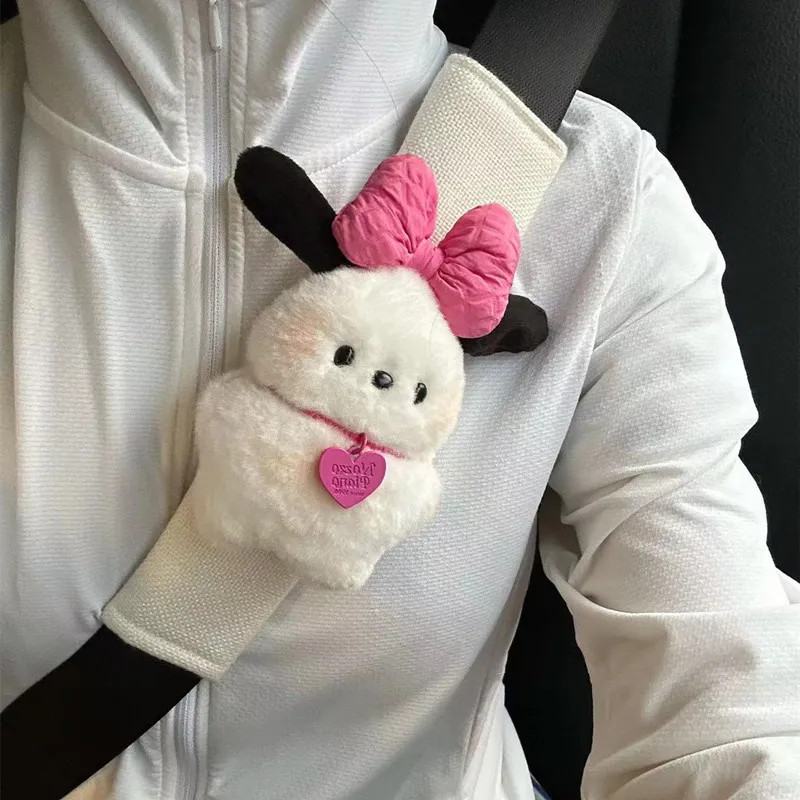 산리오 포차코 귀여운 카시트 벨트 커버, 귀여운 강아지 자동차 시트 벨트 어깨 패드 장식, 커플 자동차 인테리어 액세서리 title=산리오 포차코 귀여운 카시트 벨트 커버, 귀여운 강아지 자동차 시트 벨트 어깨 패드 장식, 커플 자동차 인테리어 액세서리 