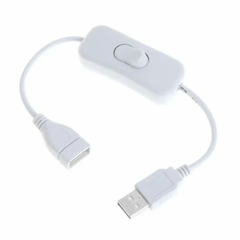 USB 램프용 연장 토글 케이블, 수-암 ON/OFF 케이블, USB 팬 전원 공급 장치 라인, 내구성 있는 핫 세일 어댑터, 28cm
