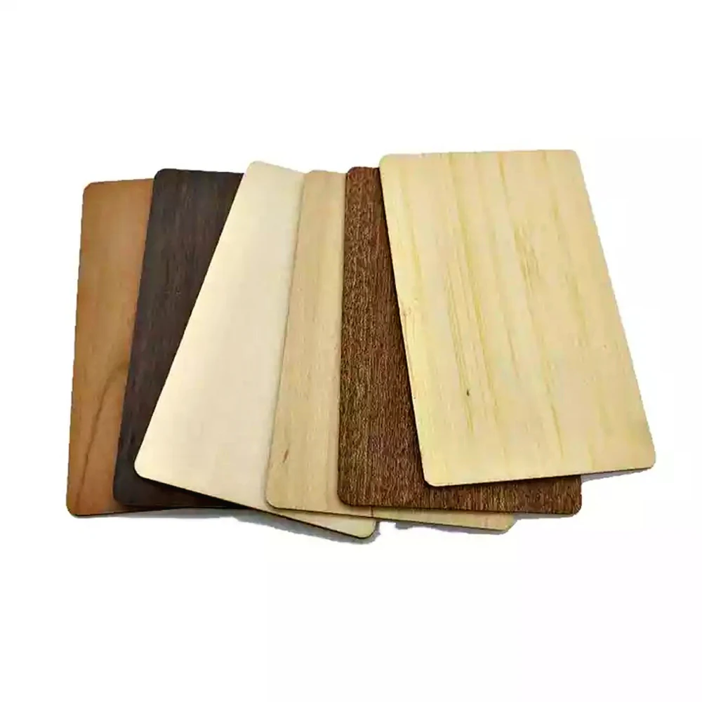 대나무 나무 UID 칩 멤버십 카드, NFC 비접촉식 비즈니스 선물, 소셜 인식 카드, 144 바이트, 13.56MHZ, NFC213, 10 개