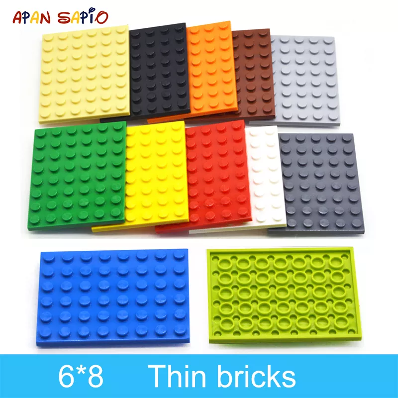 DIY 빌딩 블록 얇은 피규어 벽돌 6x8 도트 12 색, 교육용 크리에이티브 크기, 3036 과 호환 가능, 어린이 장난감, 10 개 title=DIY 빌딩 블록 얇은 피규어 벽돌 6x8 도트 12 색, 교육용 크리에이티브 크기, 3036 과 호환 가능, 어린이 장난감, 10 개 