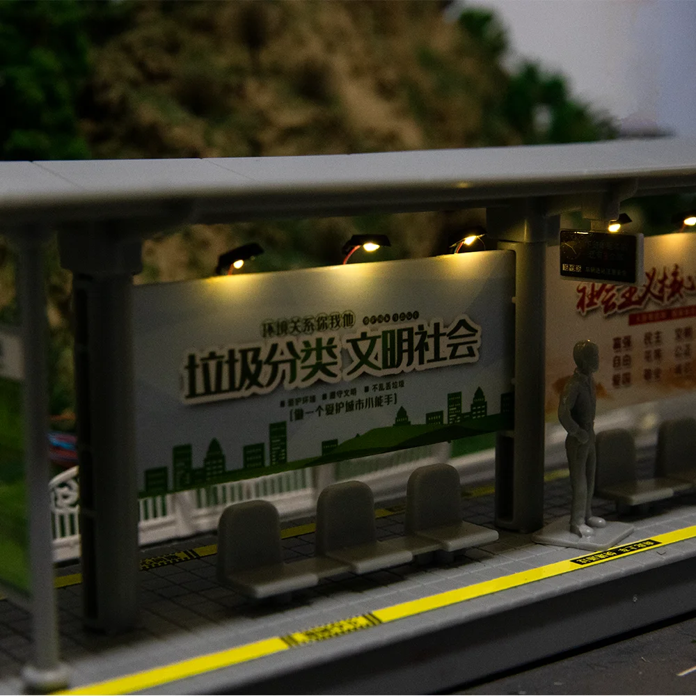 미니어처 3V 램프 모델 LED 조명, DIY 모래 테이블, 철도, 버스 정류장, 실내 집 장면 레이아웃 재료, 디오라마 키트, 10 개
