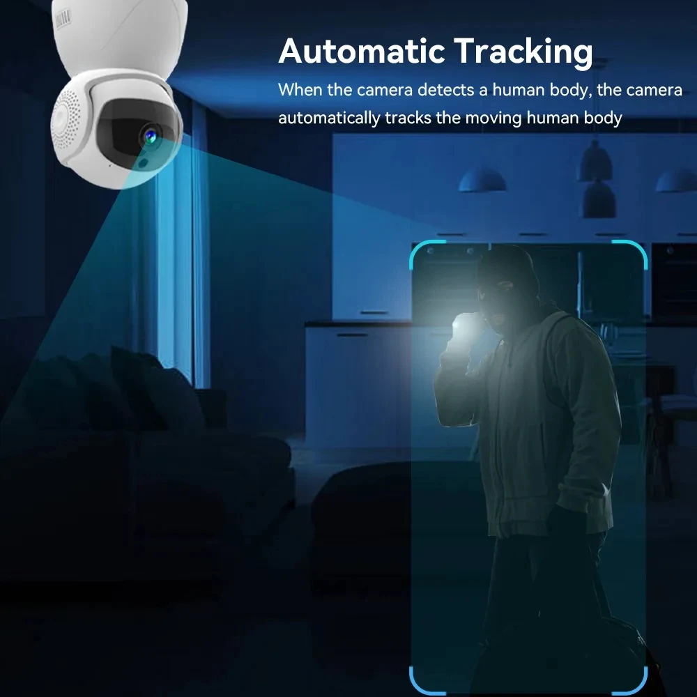 YI IOT 5G 2.4G 5MP 와이파이 PTZ 카메라, IR 야간 투시경 보안 카메라, 양방향 오디오 자동 추적 베이비 모니터, 알렉사 구글 지원