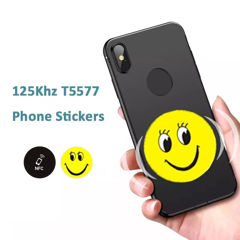 RFID 간섭 방지 휴대폰 스티커, EM4305 만화 태그 스티커, 근접 라벨, 125Khz T5577 쓰기 가능, 5 개, 10 개 title=RFID 간섭 방지 휴대폰 스티커, EM4305 만화 태그 스티커, 근접 라벨, 125Khz T5577 쓰기 가능, 5 개, 10 개 