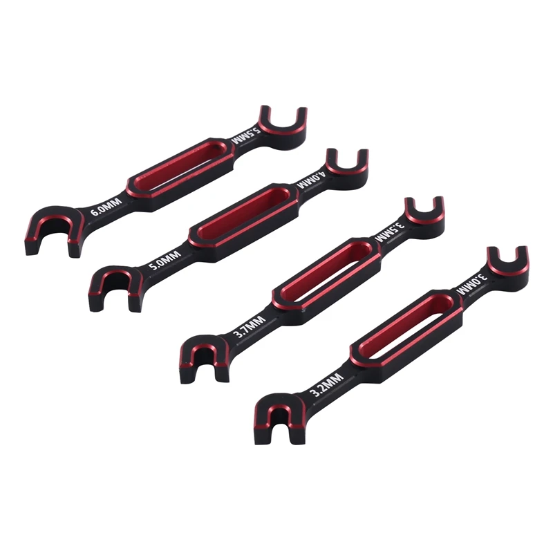 렌치 4 개 3/3.2/3.5/3.7/4/5/5.5/6Mm 턴버클 너트 볼 엔드 조인트 리무버, RC 자동차 드론 보트용 범용 도구