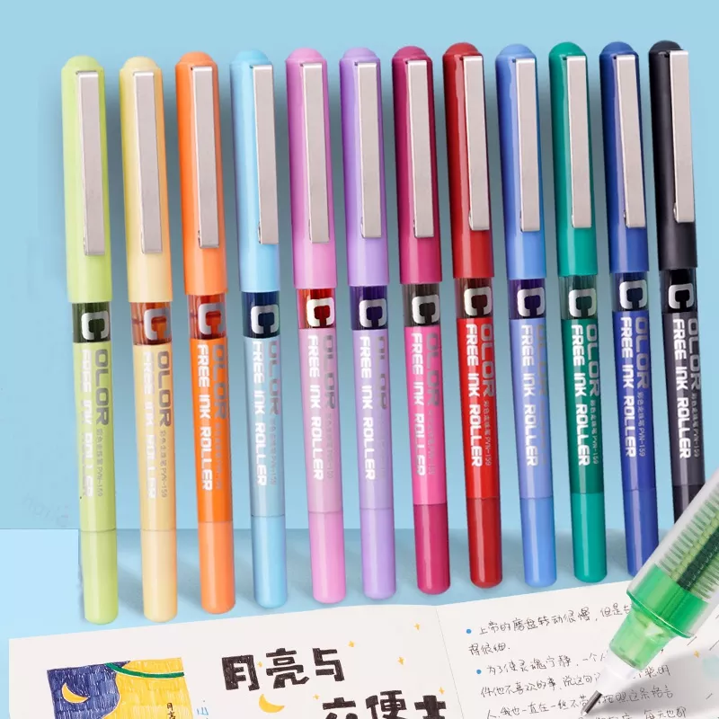 Haile 귀여운 롤러 볼펜, 0.28/0.38/0.5mm 초 미세 펜촉 액체 잉크 볼펜, 저널 쓰기 용 학교 사무실 문구 title=Haile 귀여운 롤러 볼펜, 0.28/0.38/0.5mm 초 미세 펜촉 액체 잉크 볼펜, 저널 쓰기 용 학교 사무실 문구 
