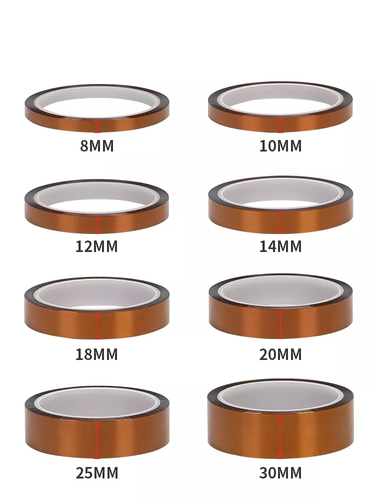열 BGA 단열 폴리이미드 절연 고온 접착 테이프, 3D 인쇄 보드 보호, 10mm, 20mm, 30mm, 1PC