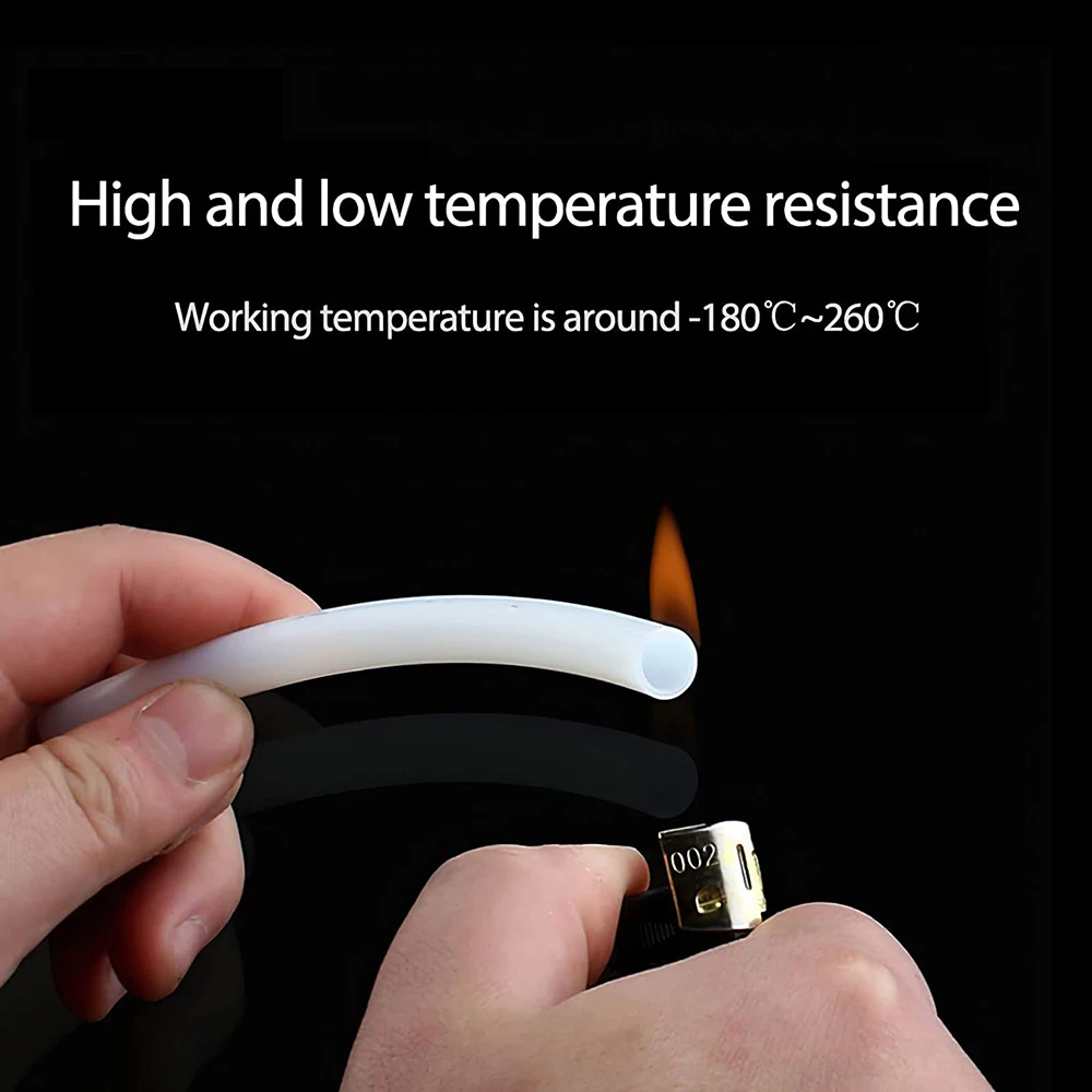 3D 프린터 부품 1M 2M PTFE 튜브 Teflonto 파이프 보우덴 압출기 1.75mm ID2mm OD4mm, 커터 포함 Ender3 용 파란색 흰색 투명 튜브