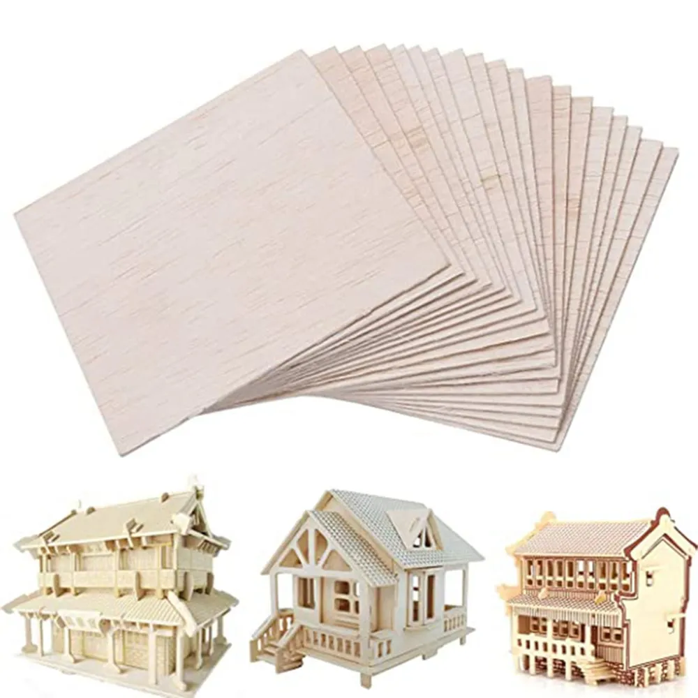 발사 우드 시트 플라이 80mm, 90mm, 100mm 길이, 100mm, 폭 0.75 1/1, 5 개 5/2/2. 공예 DIY 프로젝트용 두께 5mm, 3mm, 4mm, 5mm, 6mm, 8mm, 10mm
