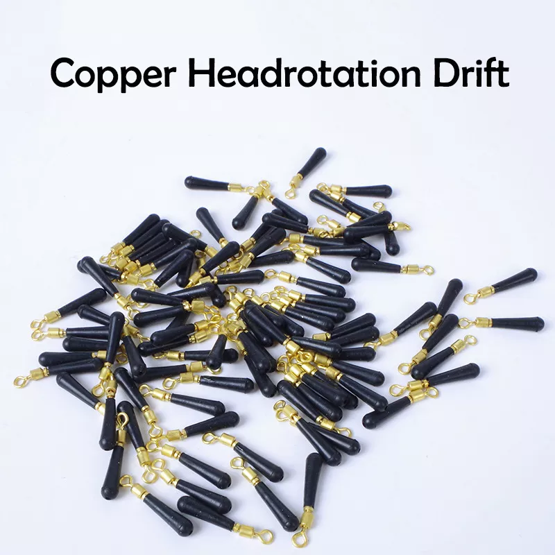 FTK 낚시 기어 블록 회전 드리프트 낚시 플로트 액세서리, 구리 고무 도구, 낚시 도구, 플로트 레스트, 10 개-100 개