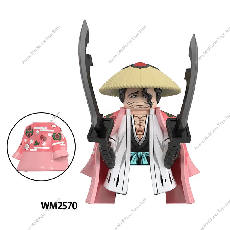 BLEACH 히츠가야 쿠로사키 쿠치키 이치고 빌딩 블록, 애니메이션 만화 미니 피규어, 액션 장난감 브릭, 어린이 KDL816, WM6164