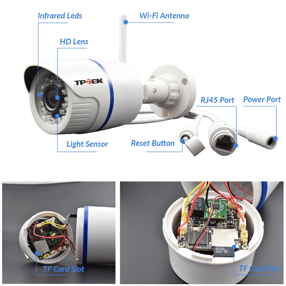 4MP 1080P IP 카메라 야외 와이파이 홈 보안 카메라, 무선 감시 와이파이 총알 방수 IP 비디오 HD 카메라 카미 캠
