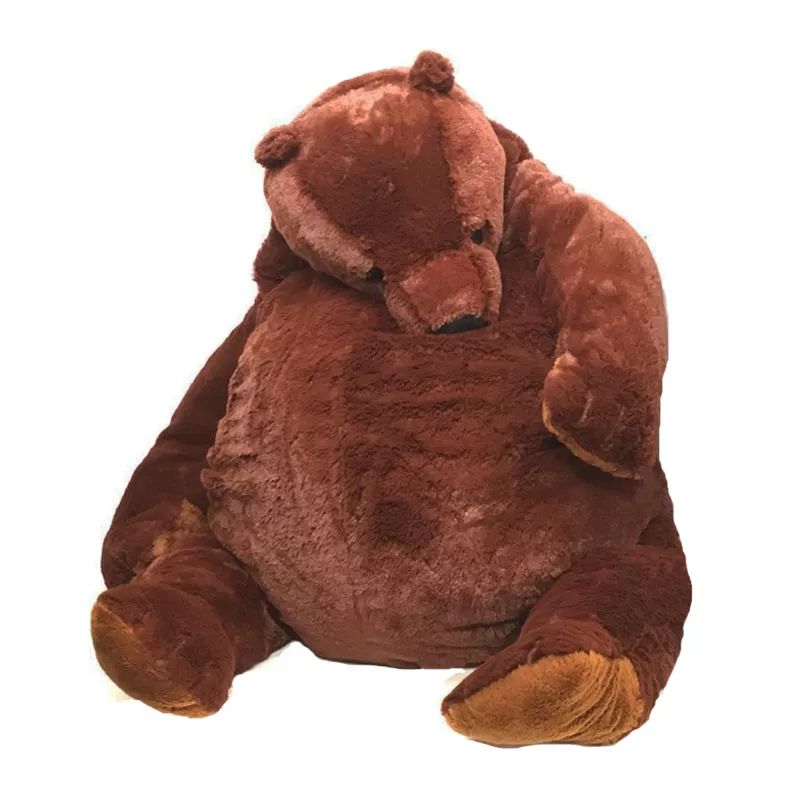 DJUNGELSKOG 시뮬레이션 갈색 곰 거대한 봉제 테디 베어 장난감, 동물 인형, 부드러운 쿠션, 소녀 어린이 생일 선물, 40cm -100cm title=DJUNGELSKOG 시뮬레이션 갈색 곰 거대한 봉제 테디 베어 장난감, 동물 인형, 부드러운 쿠션, 소녀 어린이 생일 선물, 40cm -100cm 