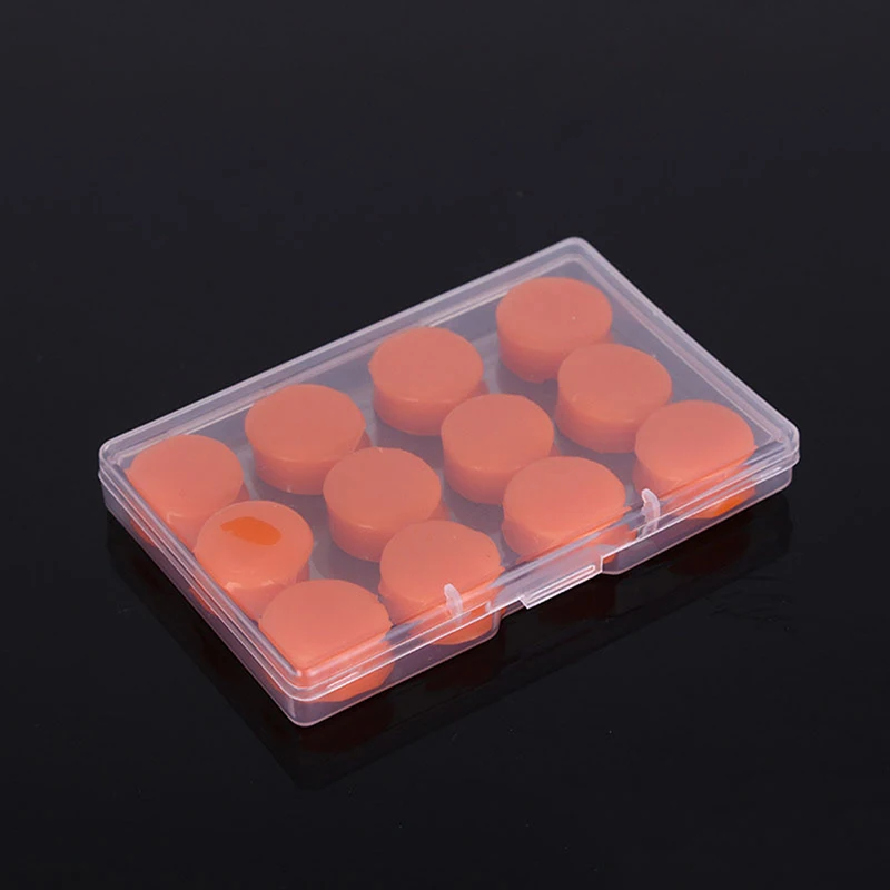 12PCS 실리콘 귀 플러그 소음 감소 수면 안티 취소 방음 귀마개 보호 잠자는 재사용 가능한 귀 플러그