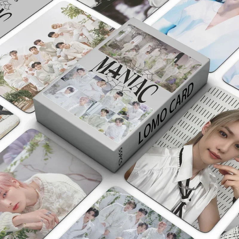Kpop StrayKids 로모 카드, 록 스타 사진 앨범 카드, 한국 그룹 Straykids 포토카드, 하이 퀄리티 Kpop 팬 선물, 새로운 앨범, 55 개
