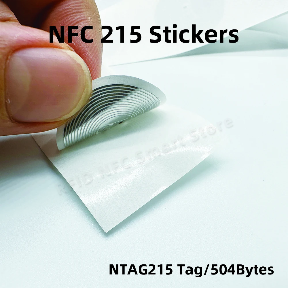 NFC 태그 NFC 스티커, NT/AG 213 215 216 RFID NFC 태그 스티커, NFC 휴대폰용 접착 라벨, Nt/ag213 Nt ag215, 100 개, 50 개, 10 개