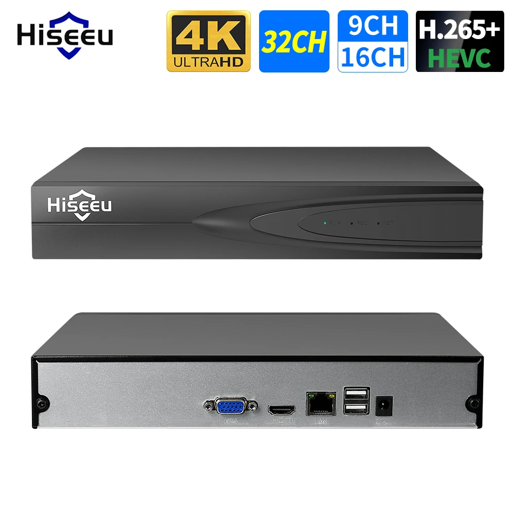 Hiseeu H.265 + HEVC 8CH 16CH 32CH CCTV NVR 4K 8MP 5MP 4MP 3MP 2MP IP 네트워크 비디오 레코더 감시 카메라 시스템 키트 title=Hiseeu H.265 + HEVC 8CH 16CH 32CH CCTV NVR 4K 8MP 5MP 4MP 3MP 2MP IP 네트워크 비디오 레코더 감시 카메라 시스템 키트 