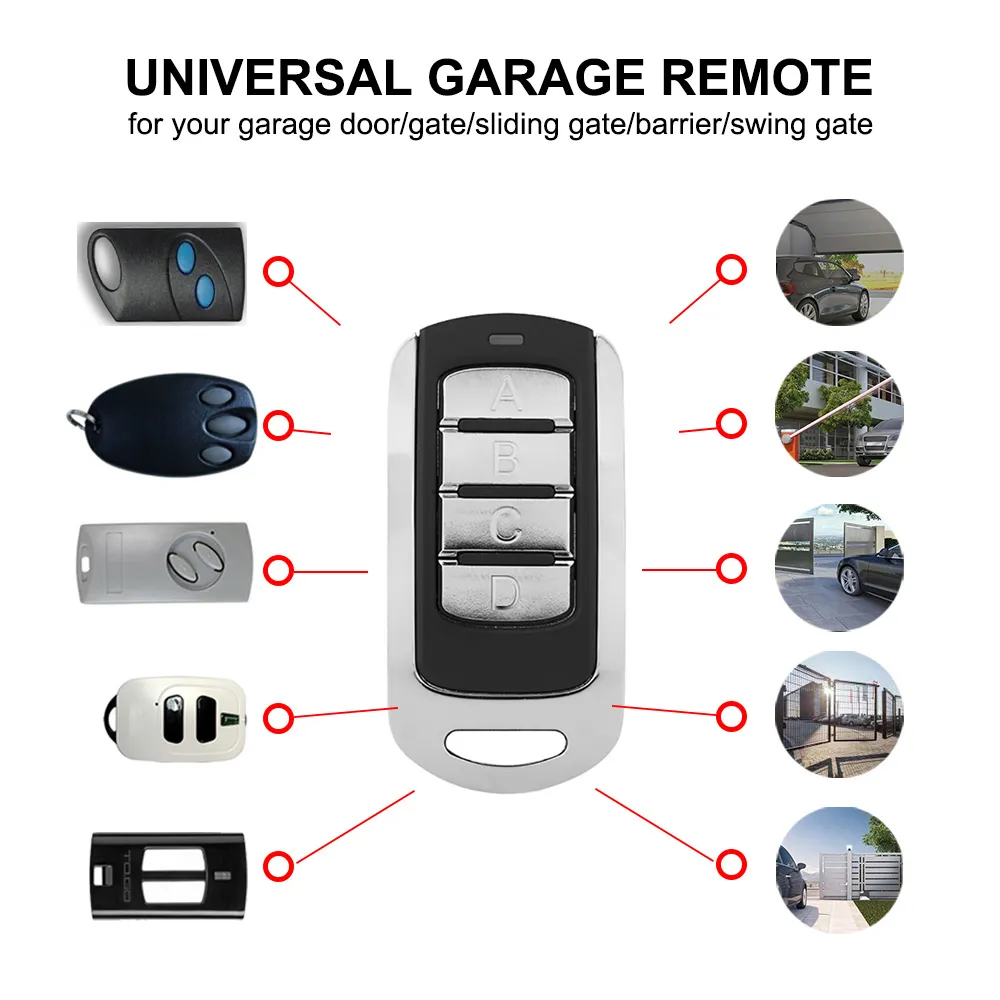 280-868MHZ 다중 주파수 차고 문 원격 제어 복사 복사기, 433mhz 868mhz 차고 원격 멀티 브랜드 원격 제어